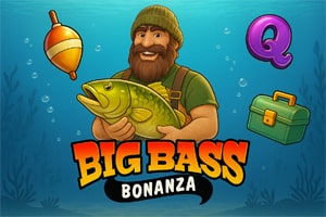 Big Bass Bonanza slot oyununun balıkçı karakteri ve deniz temalı sembolleri