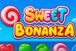 Sweet Bonanza slot oyununun şeker temalı sembolleri ve renkli oyun alanı